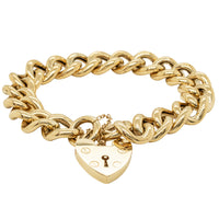 Deja Vu 9ct Yellow Gold Curb Bracelet
