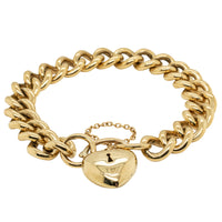 Deja Vu 9ct Yellow Gold Curb Bracelet - Bracelet - Walker & Hall