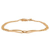 Deja Vu 18ct Yellow Gold Curb Link Bracelet 17.5cm - Bracelet - Walker & Hall