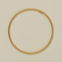 9ct Yellow Gold Twine Bangle - Bracelet - Walker & Hall