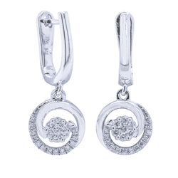 9ct White Gold .25ct Diamond Earrings - Earrings - Walker & Hall