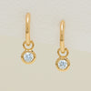 18ct Yellow Gold .30ct Diamond Natalia Hoop Earrings - Earrings - Walker & Hall
