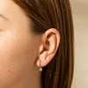 18ct Rose Gold Diamond Natalia Hoop Earrings - Earrings - Walker & Hall