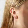 9ct Yellow Gold .33ct Diamond Pear Saturn Stud Earrings - Earrings - Walker & Hall