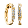 18ct Yellow Gold .20ct Diamond Eos Hoop Earrings - Earrings - Walker & Hall