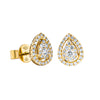 18ct Yellow Gold .37ct Diamond Pear Earrings - Earrings - Walker & Hall