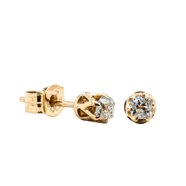 Deja Vu 10ct Yellow Gold .16ct Diamond Earrings - Earrings - Walker & Hall