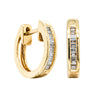 Deja Vu 18ct Yellow Gold .25ct Diamond Hoop Earrings - Earrings - Walker & Hall