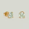 18ct Yellow Gold 4.30ct Diamond Blossom Stud Earrings - Earrings - Walker & Hall