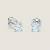 18ct White Gold .60ct D SI2 Diamond Blossom Stud Earrings - Earrings - Walker & Hall