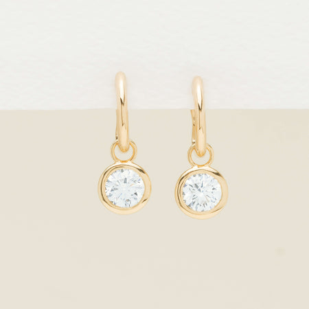 18ct Yellow Gold 1.41ct Diamond Natalia Hoop Earrings - Earrings - Walker & Hall