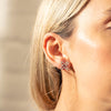 18ct White Gold Ruby & Diamond Flower Earrings - Earrings - Walker & Hall