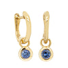 18ct Yellow Gold Sapphire Natalia Hoop Earrings - Earrings - Walker & Hall