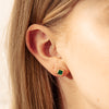 18ct Yellow Gold 1.45ct Emerald Earrings - Earrings - Walker & Hall