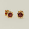 18ct Yellow Gold 1.00ct Ruby Natalia Stud Earrings - Earrings - Walker & Hall