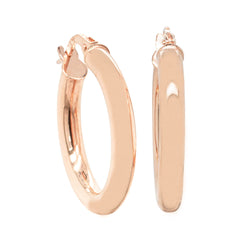9ct Rose Gold Medium Hoop Earrings - Earrings - Walker & Hall