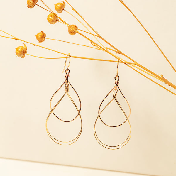 14ct Gold Filled Sakura Fizz Earrings - Earrings - Walker & Hall