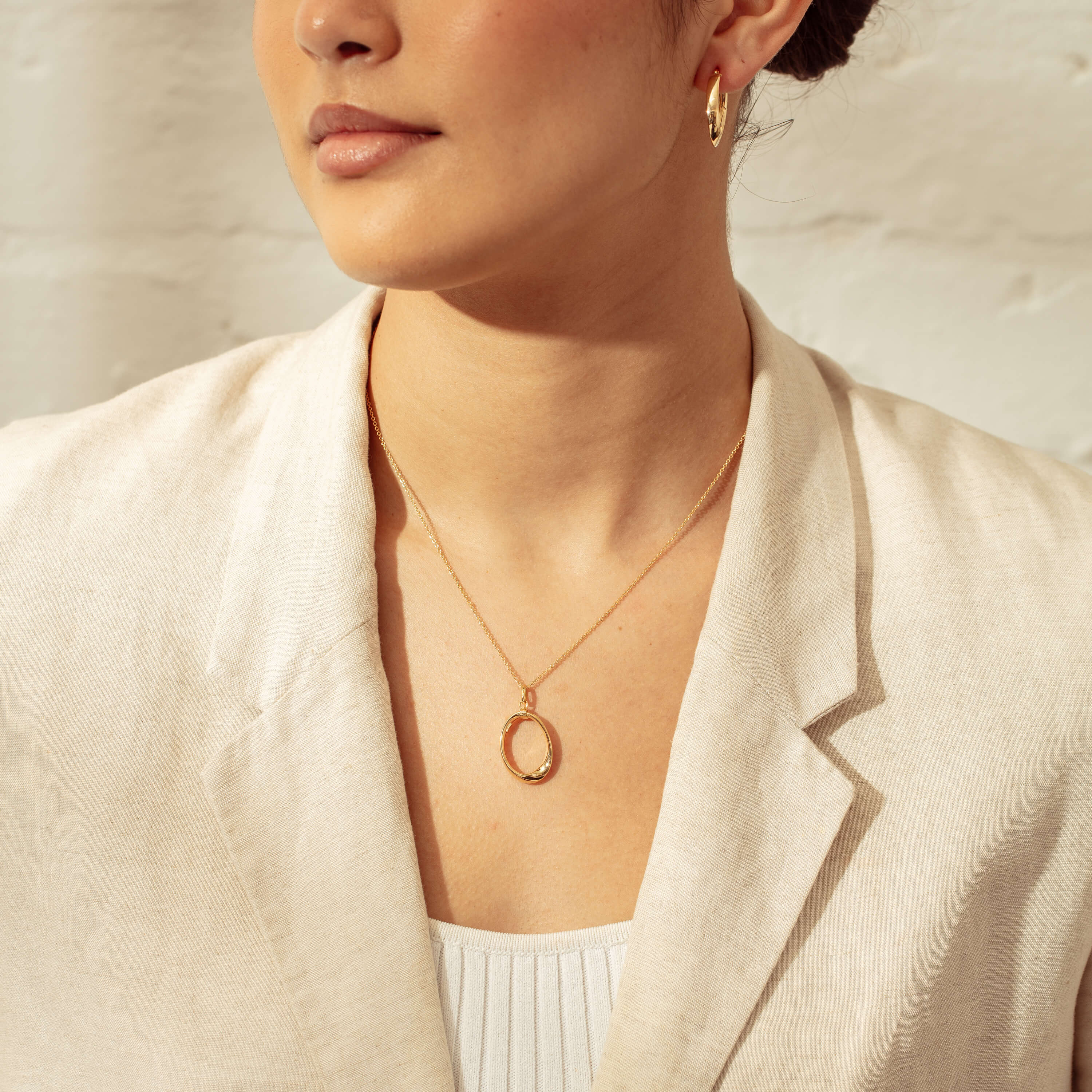 アクセサリー frank and easy / K10 gold 3R necklace frank and easy / K10 gold 3R necklace 14K Solid Gold Frank