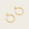 9ct Yellow Gold Twine Hoop Earrings - Earrings - Walker & Hall