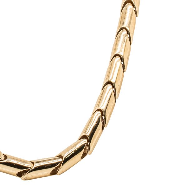 9ct Yellow Gold Serpentine Necklace - Necklace - Walker & Hall