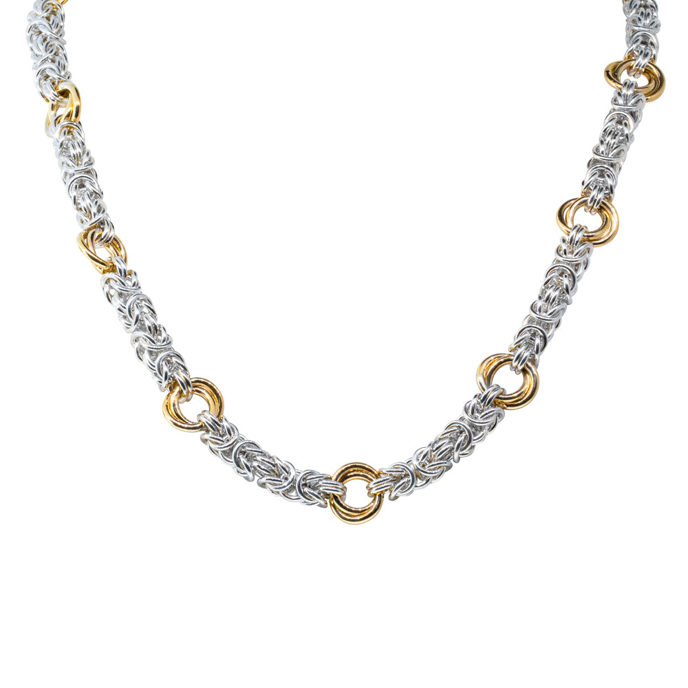 14k and 18k Byzantine Chains and Necklaces,Italian chain, gold Byzantine,  white gold Byzantine | SARRAF.COM