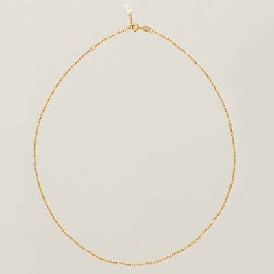 9ct Yellow Gold Noted Chain (Chain Only) - Necklace - Walker & Hall