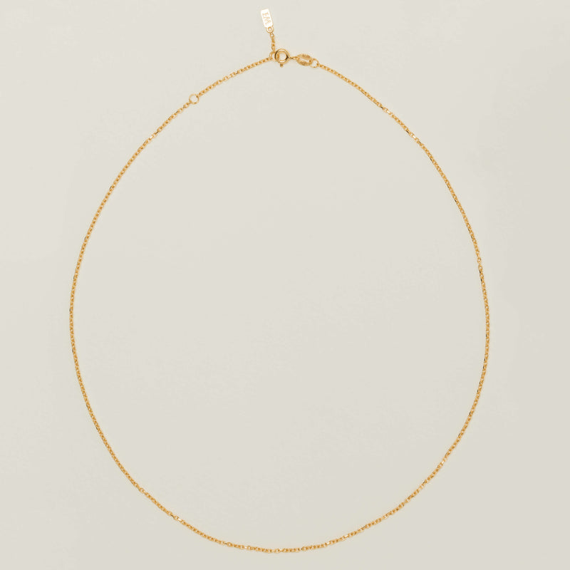 9ct Yellow Gold Noted Chain (Chain Only) - Necklace - Walker & Hall