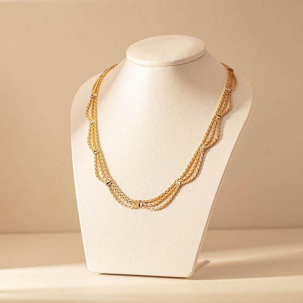 Vintage 18ct Yellow Gold Chain Necklace - Necklace - Walker & Hall