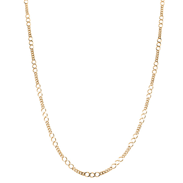 Deja Vu 9ct Yellow Gold Fancy Curb Chain - Necklace - Walker & Hall