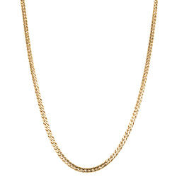 Deja Vu 18ct Yellow Gold Double Curb Chain - Necklace - Walker & Hall