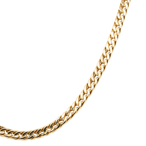 Deja Vu 18ct Yellow Gold Double Curb Chain - Necklace - Walker & Hall