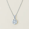 18ct White Gold .60ct Diamond Lotus Pendant - Necklace - Walker & Hall