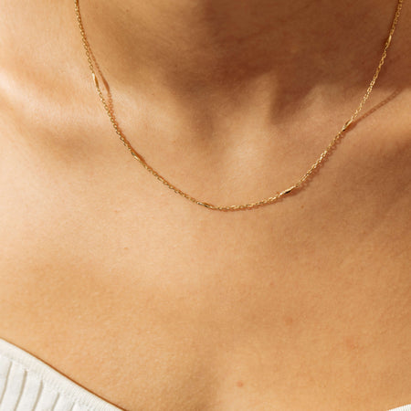 18ct Yellow Gold Vesper Chain-Necklace-Walker & Hall