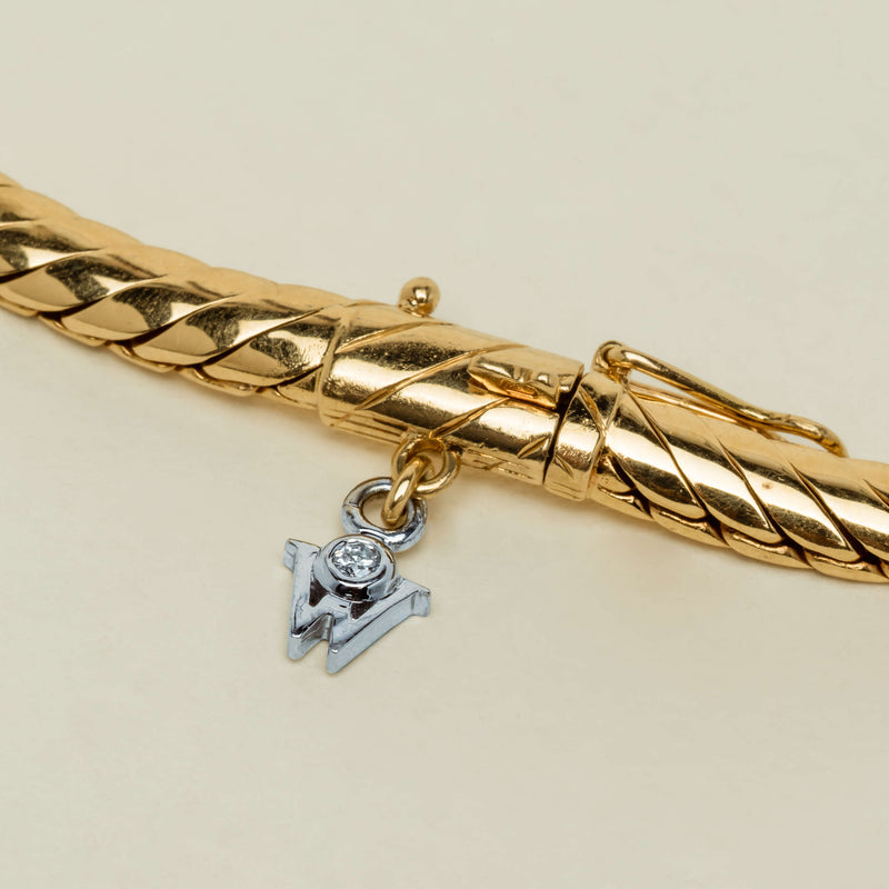 Deja Vu 18ct Yellow Gold 1.00ct Diamond Necklace - Necklace - Walker & Hall