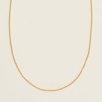 Deja Vu 9ct Yellow Gold Cable Link Necklace 69cm - Necklace - Walker & Hall
