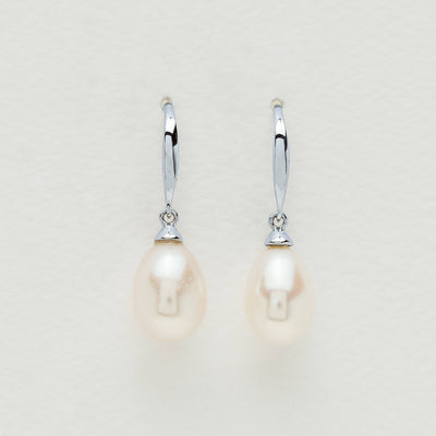 Sterling Silver Freshwater Pearl Drop Earrings - Earrings - Walker & Hall