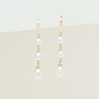 9ct Yellow Gold Freshwater Pearl Rosalind Earrings - Earrings - Walker & Hall
