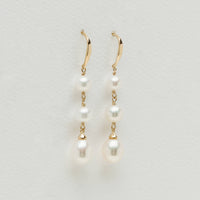 9ct Yellow Gold Freshwater Pearl Rosalind Earrings - Earrings - Walker & Hall