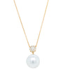 18ct Yellow Gold 14.6mm South Sea Pearl & Diamond Galaxy Pendant - Necklace - Walker & Hall