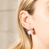 18ct White Gold 11.5mm South Sea Pearl & Diamond Galaxy Earrings - Earrings - Walker & Hall