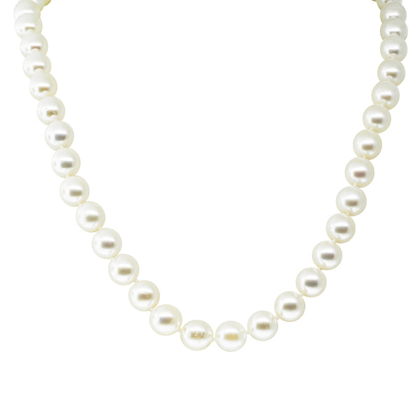 9ct White Gold Cultured Pearl Strand - Necklace - Walker & Hall