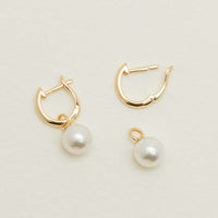 18ct Yellow Gold Cosy Earrings With Akoya Pearls - Earrings - Walker & Hall