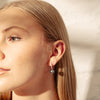 18ct White Gold Tahitian Black Pearl & Diamond Drop Earrings - Earrings - Walker & Hall
