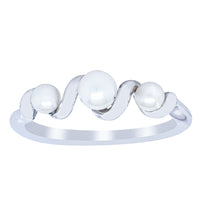18ct White Gold Akoya Pearl Margaux Ring - Ring - Walker & Hall