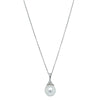 18ct White Gold South Sea Pearl & Diamond Pendant - Necklace - Walker & Hall