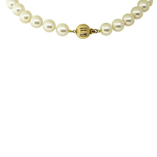18ct Yellow Gold Akoya Pearl Strand - Necklace - Walker & Hall