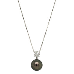 18ct White Gold Tahitian Pearl & Diamond Galaxy Necklace - Necklace - Walker & Hall