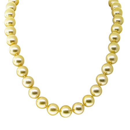 9ct Yellow Gold South Sea Pearl Strand-Necklace-Walker & Hall