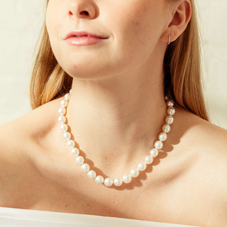 18ct White Gold South Sea Pearl Strand-Necklace-Walker & Hall