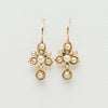 Vintage 18ct & 9ct Yellow Gold Seed Pearl Drop Earrings - Earrings - Walker & Hall